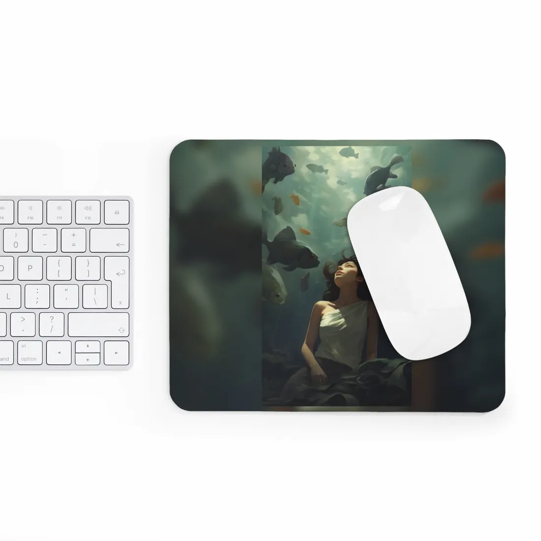 Outdoor Portrait: Simple Elegance in Natural Light - Mouse Pad