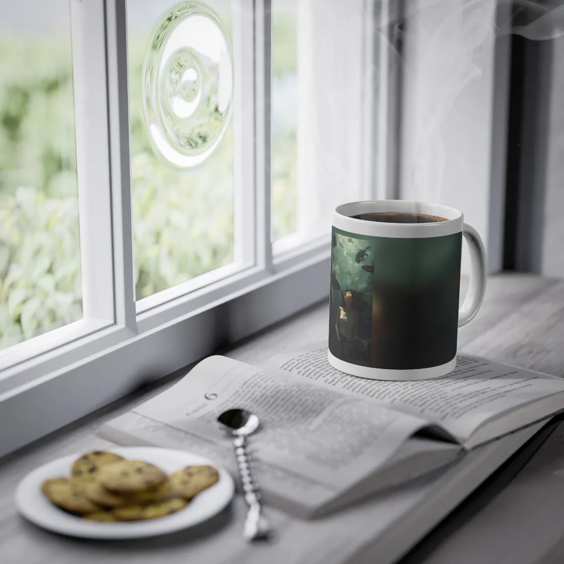 Outdoor Portrait: Simple Elegance in Natural Light - Mug