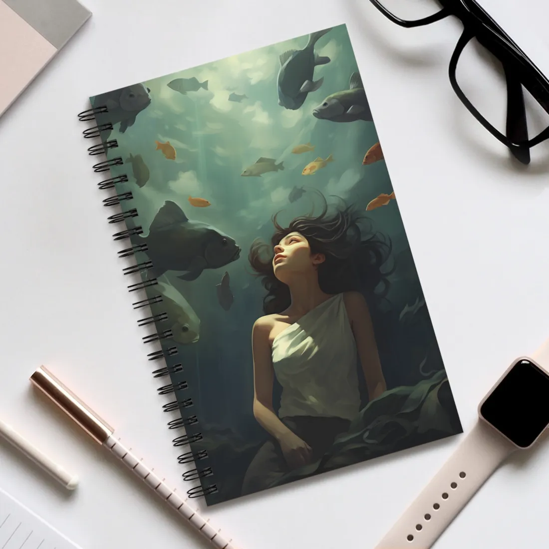 Outdoor Portrait: Simple Elegance in Natural Light - Spiral Notebook