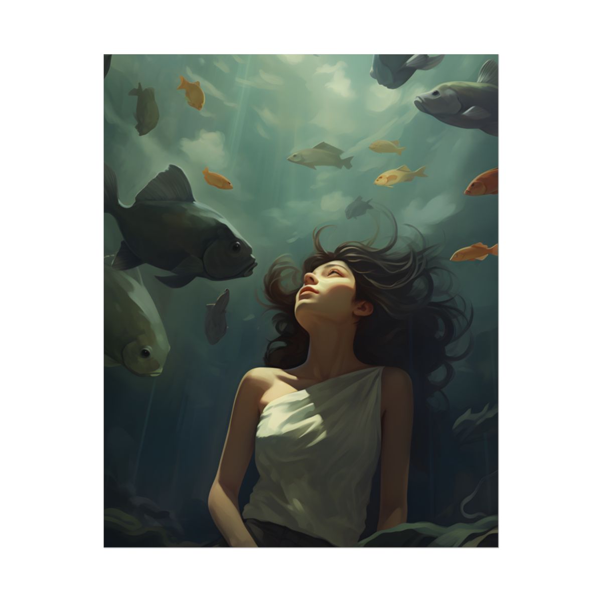 Outdoor Portrait: Simple Elegance in Natural Light - Poster