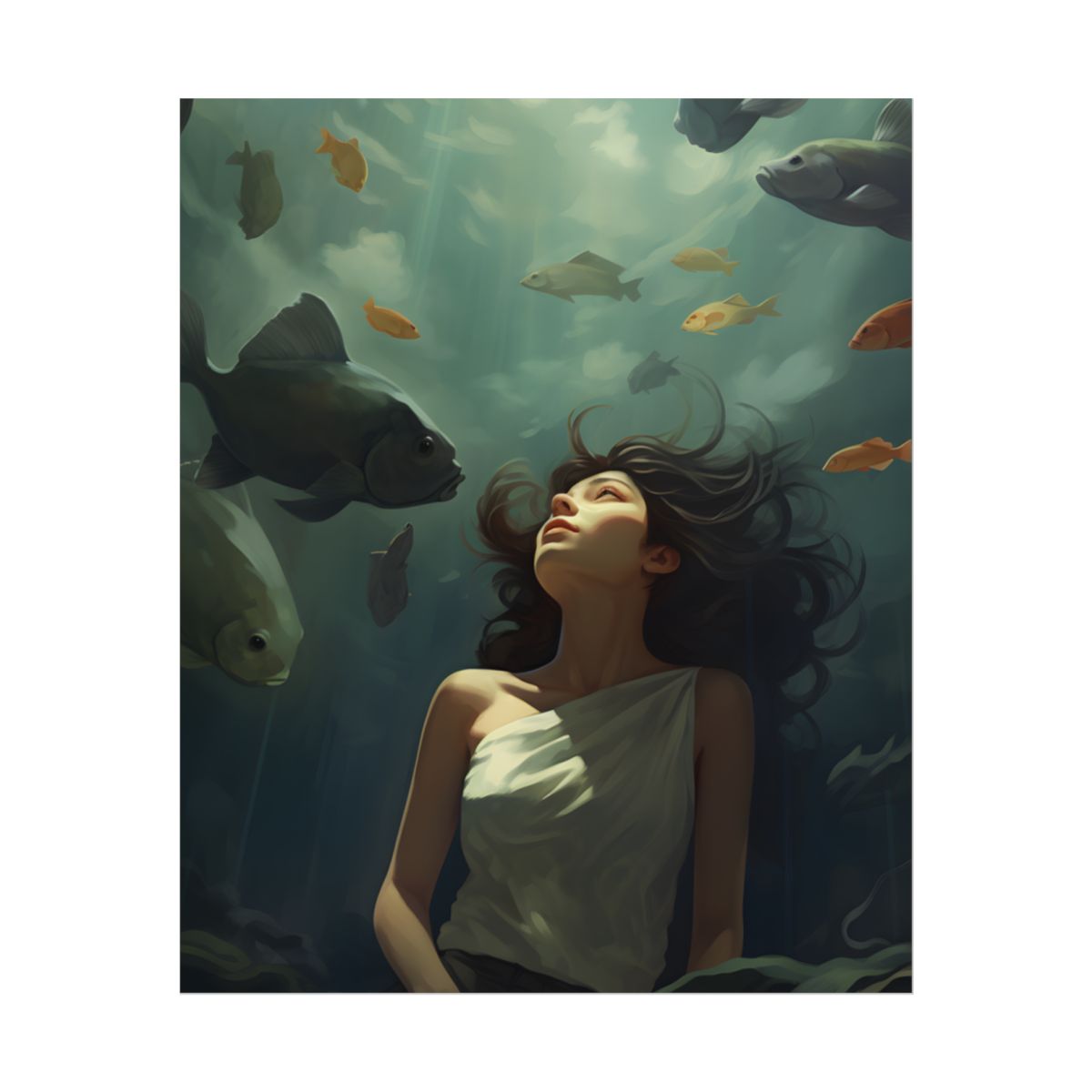 Outdoor Portrait: Simple Elegance in Natural Light - Poster