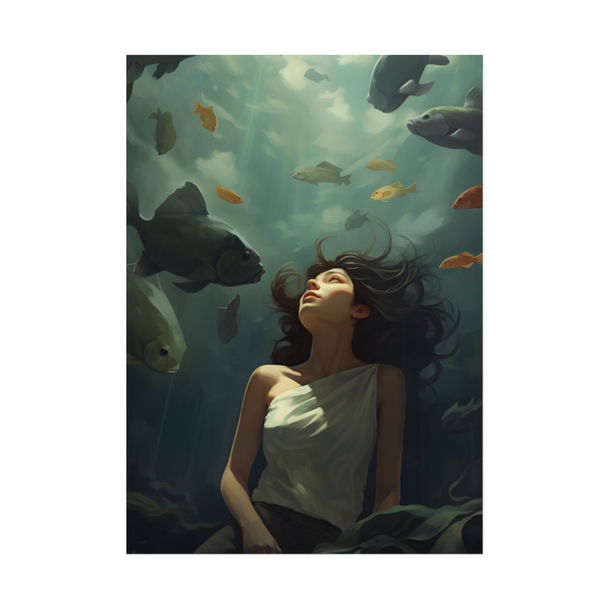 Outdoor Portrait: Simple Elegance in Natural Light - Poster