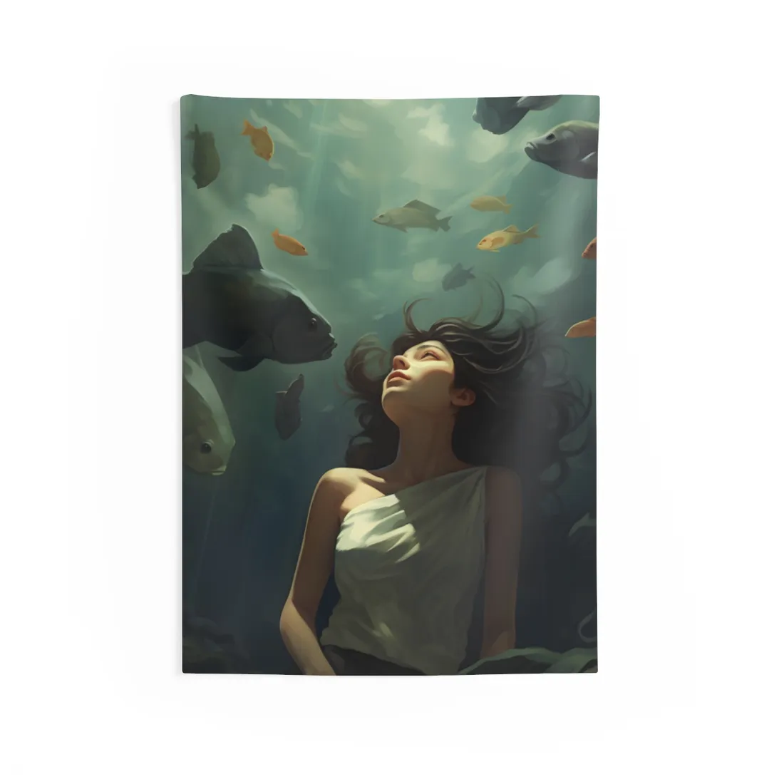 Outdoor Portrait: Simple Elegance in Natural Light - Wall Tapestry