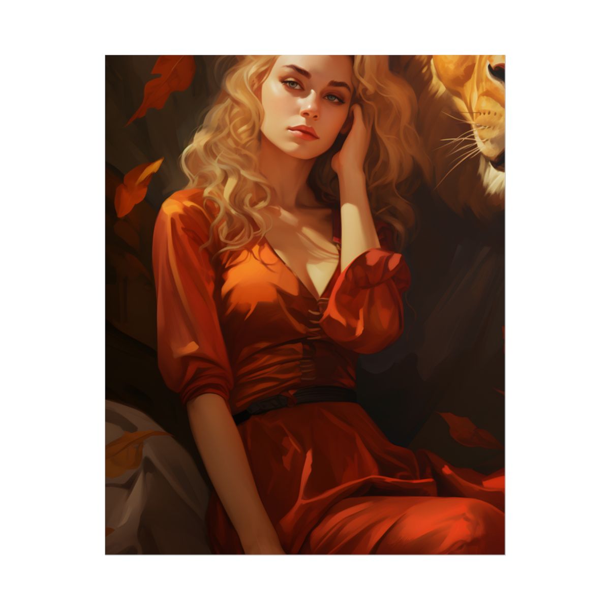 Outdoor Relaxation: Person in Nature with Sunglasses Artwork - Poster