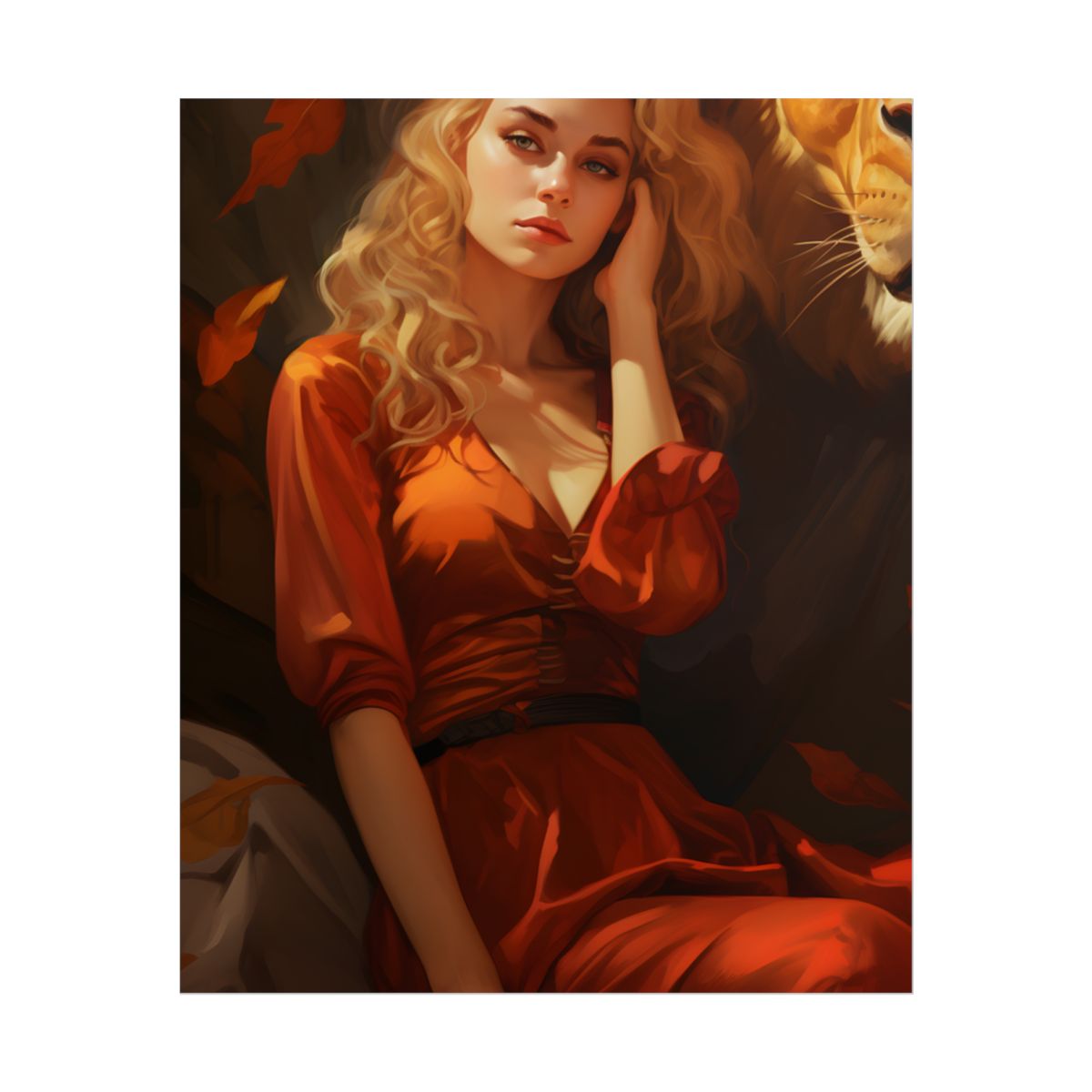 Outdoor Relaxation: Person in Nature with Sunglasses Artwork - Poster