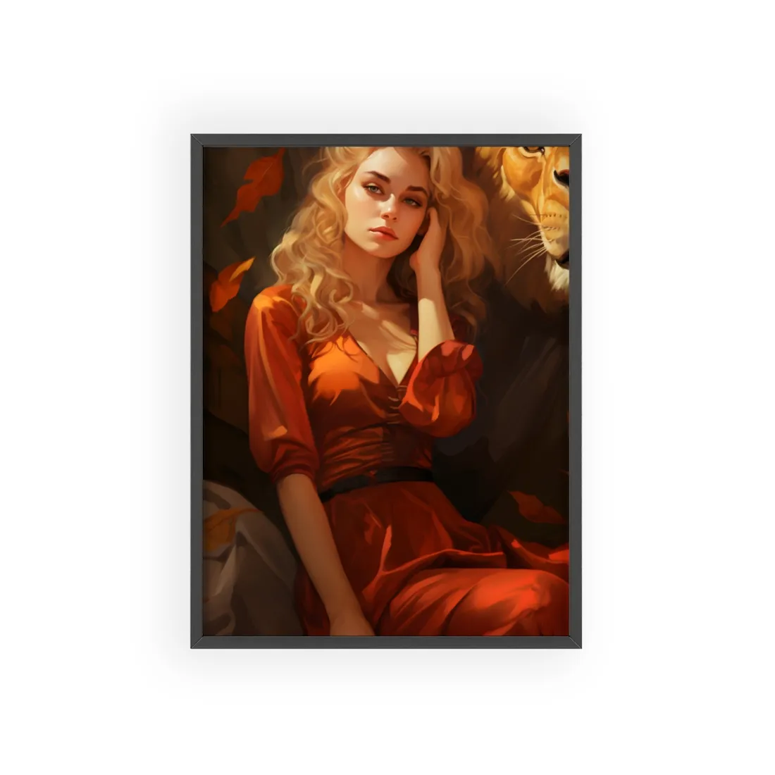 Outdoor Relaxation: Person in Nature with Sunglasses - Framed Poster