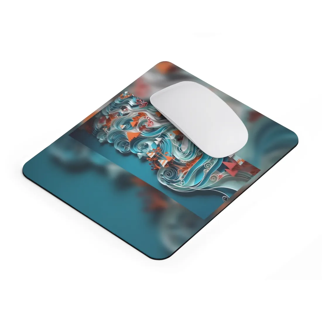 Paper Quilled Canyon Landscape: Natural Desert - Mouse Pad
