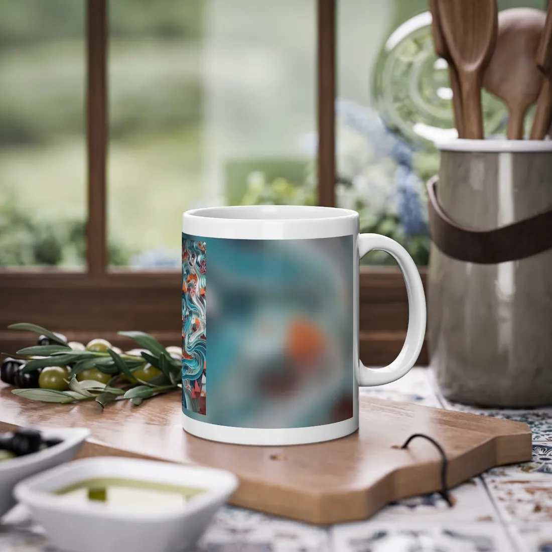Paper Quilled Canyon Landscape: Natural Desert - Mug