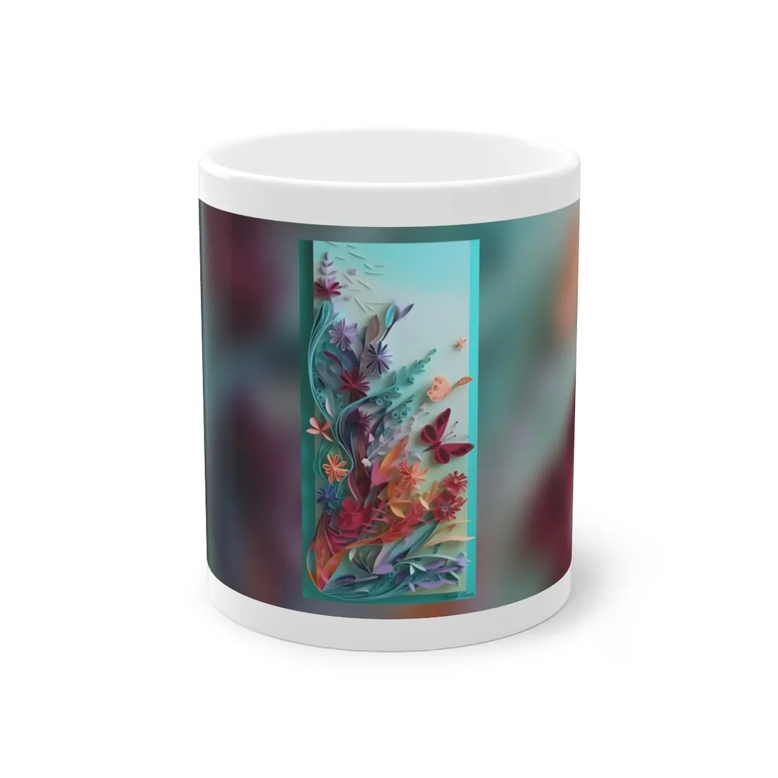 Paper Quilled Desert Canyon: Earthy - Mug