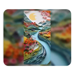 Quilled River Village Mouse Pad