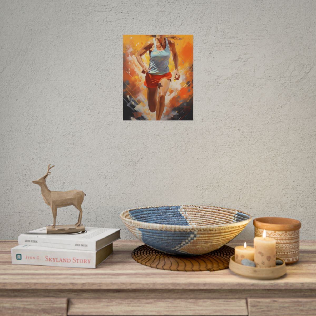Passionate Athlete: Motivational Portrait of a Dedicated Man - Poster