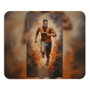 Running Man Painting Mouse Pad