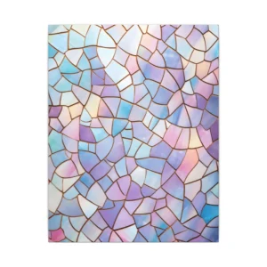 Pastel Mosaic Glass Canvas Print