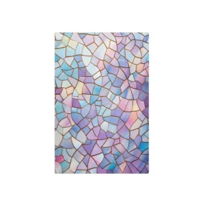 Pastel Mosaic Glass Metal Poster