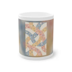 Pastel Interlaced Ribbon Pattern Mug