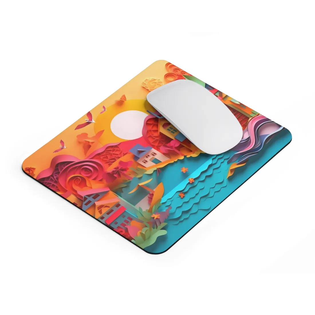Peaceful Beach Landscape: Serene Coastal - Mouse Pad