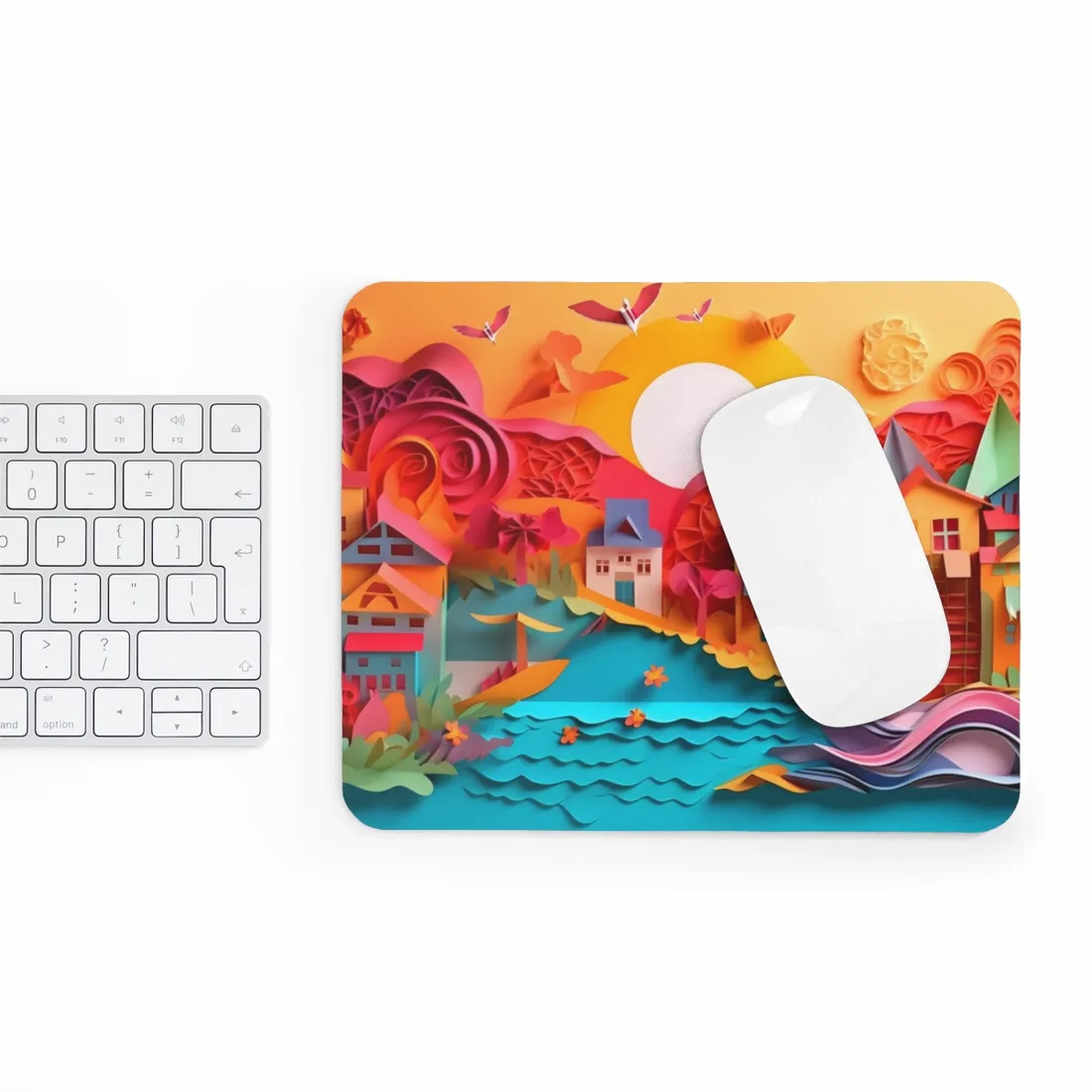 Peaceful Beach Landscape: Serene Coastal - Mouse Pad