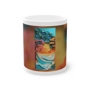 Paper Sunset Seascape Mug