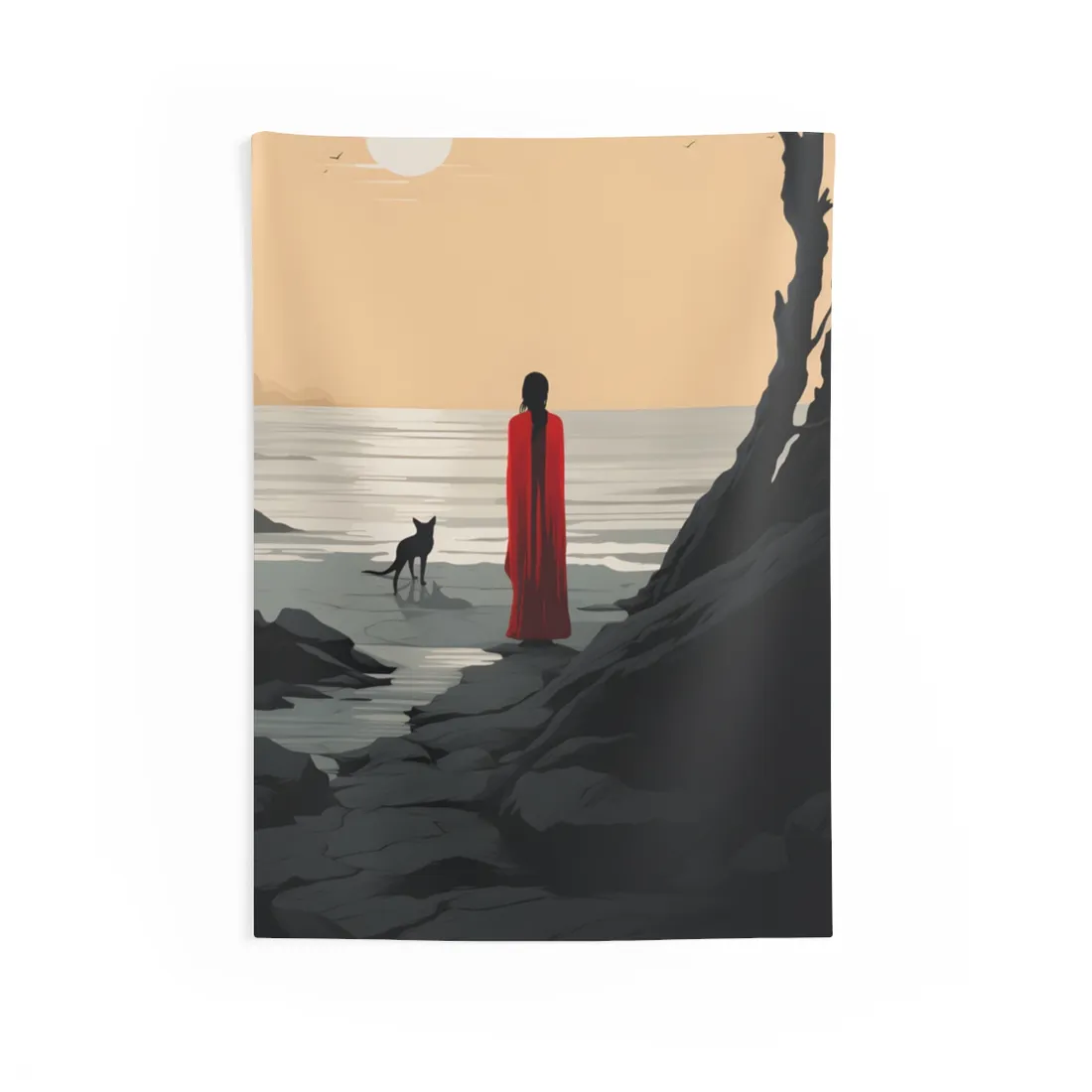Peaceful Hands: Simple Sign - Wall Tapestry