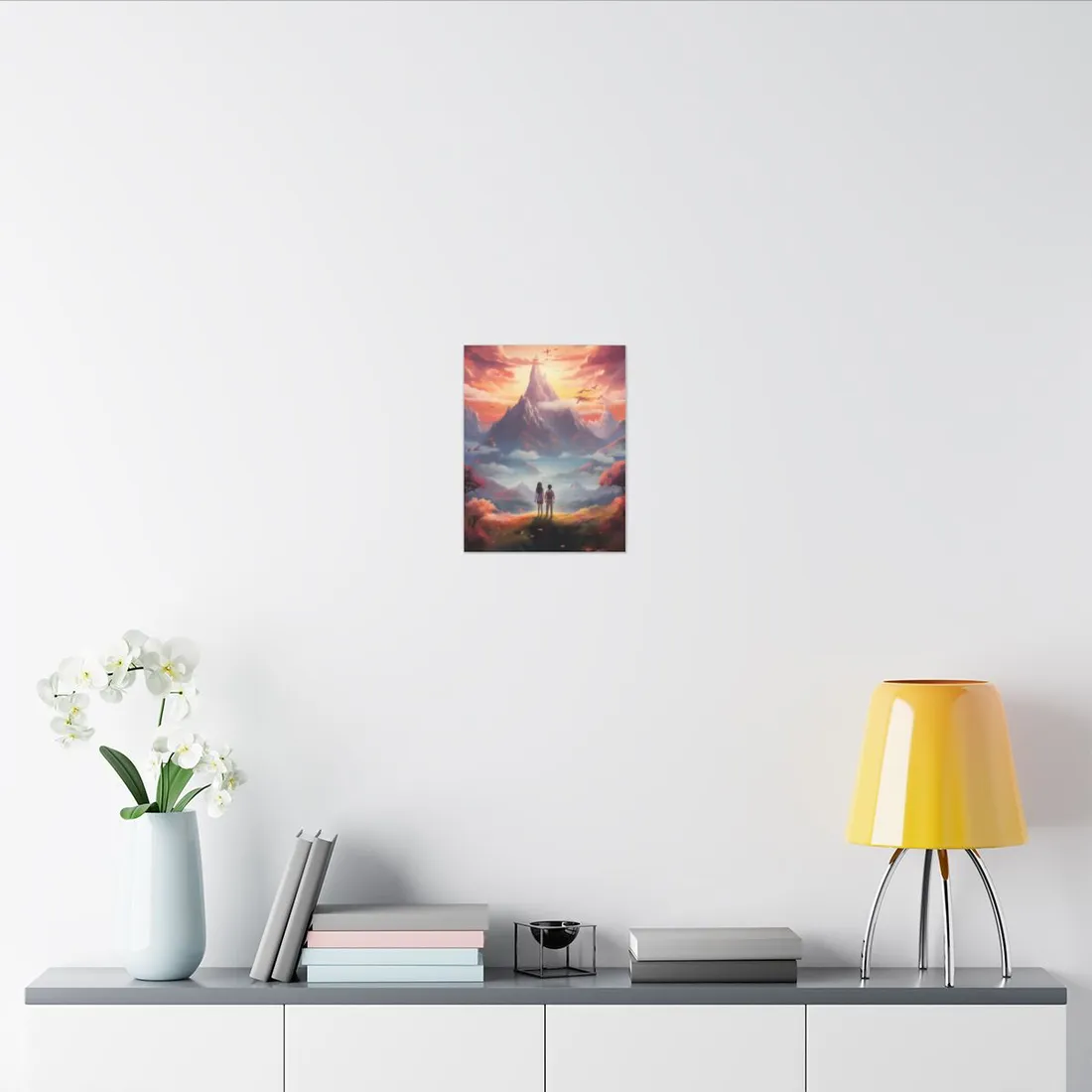 Peaceful Meadow: Children's Serene Moment - Canvas