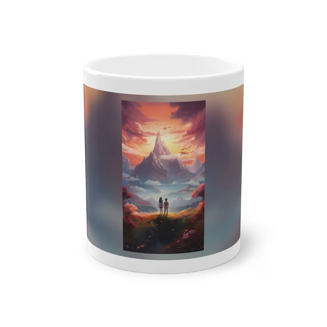 Peaceful Meadow: Children's Serene Moment - Mug