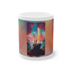 Two Children on a Cliff Mug