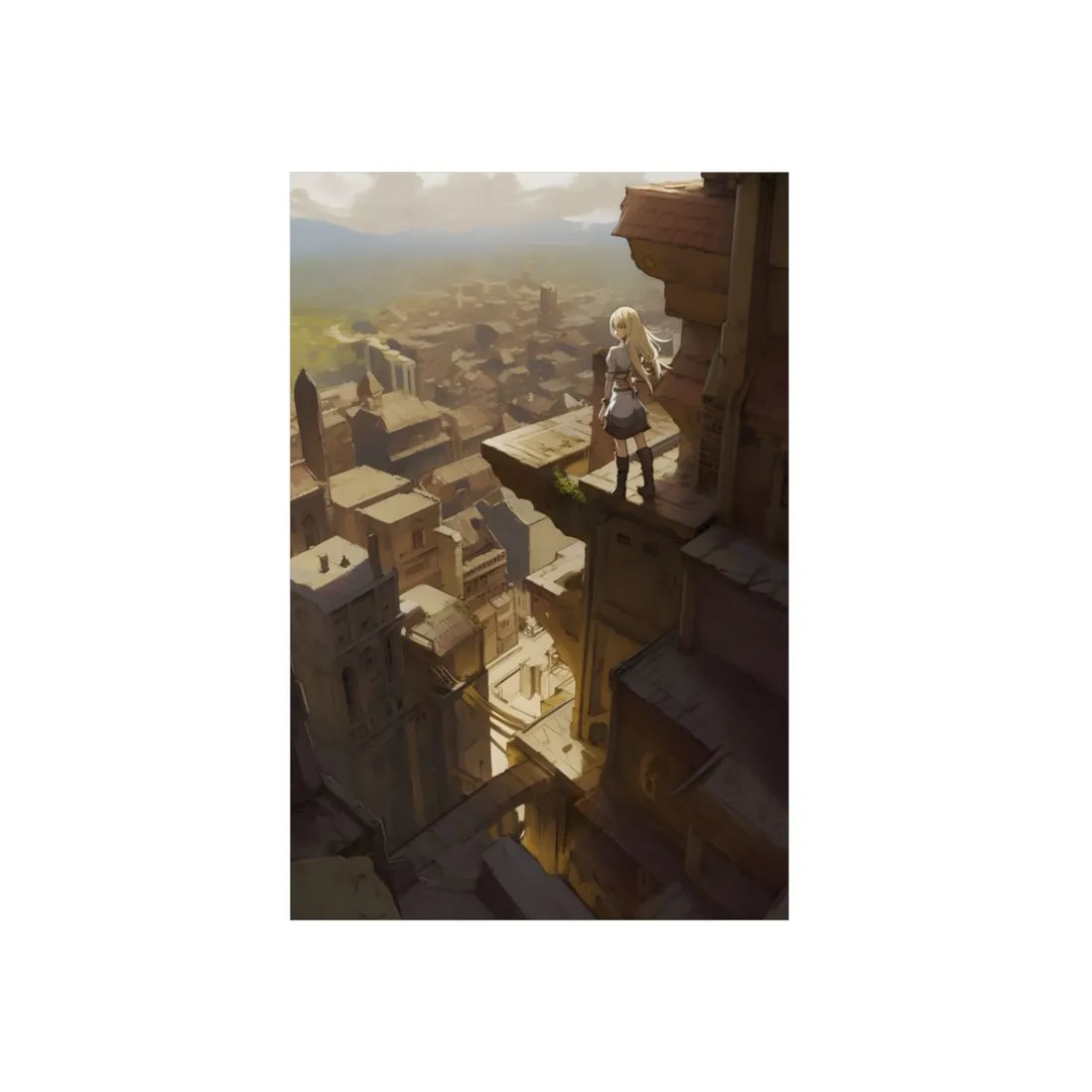 Peaceful Moments: Birds Soar High in Tranquility - Metal Poster