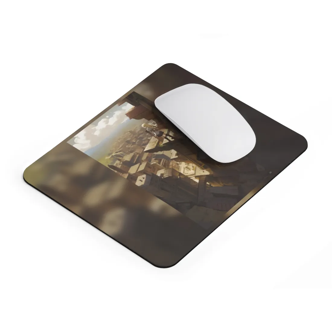 Peaceful Moments: Birds Soar High in Tranquility - Mouse Pad