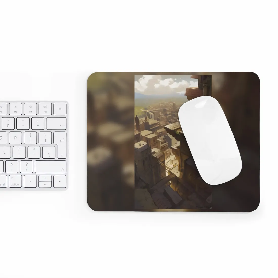 Peaceful Moments: Birds Soar High in Tranquility - Mouse Pad