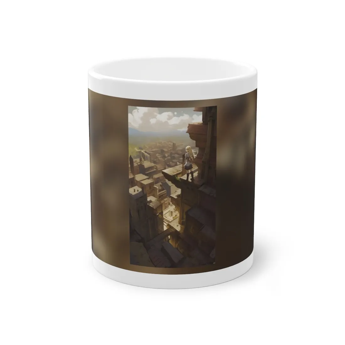 Peaceful Moments: Birds Soar High in Tranquility - Mug