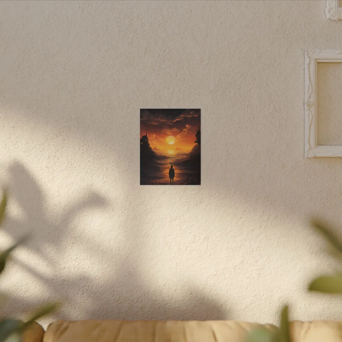 Peaceful Outdoor Moment: A Serene Scene of Human Connection - Canvas
