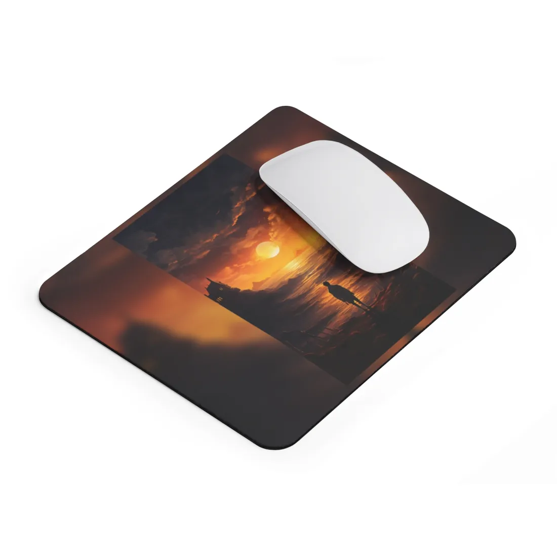 Peaceful Outdoor Moment: A Serene Scene of Human Connection - Mouse Pad