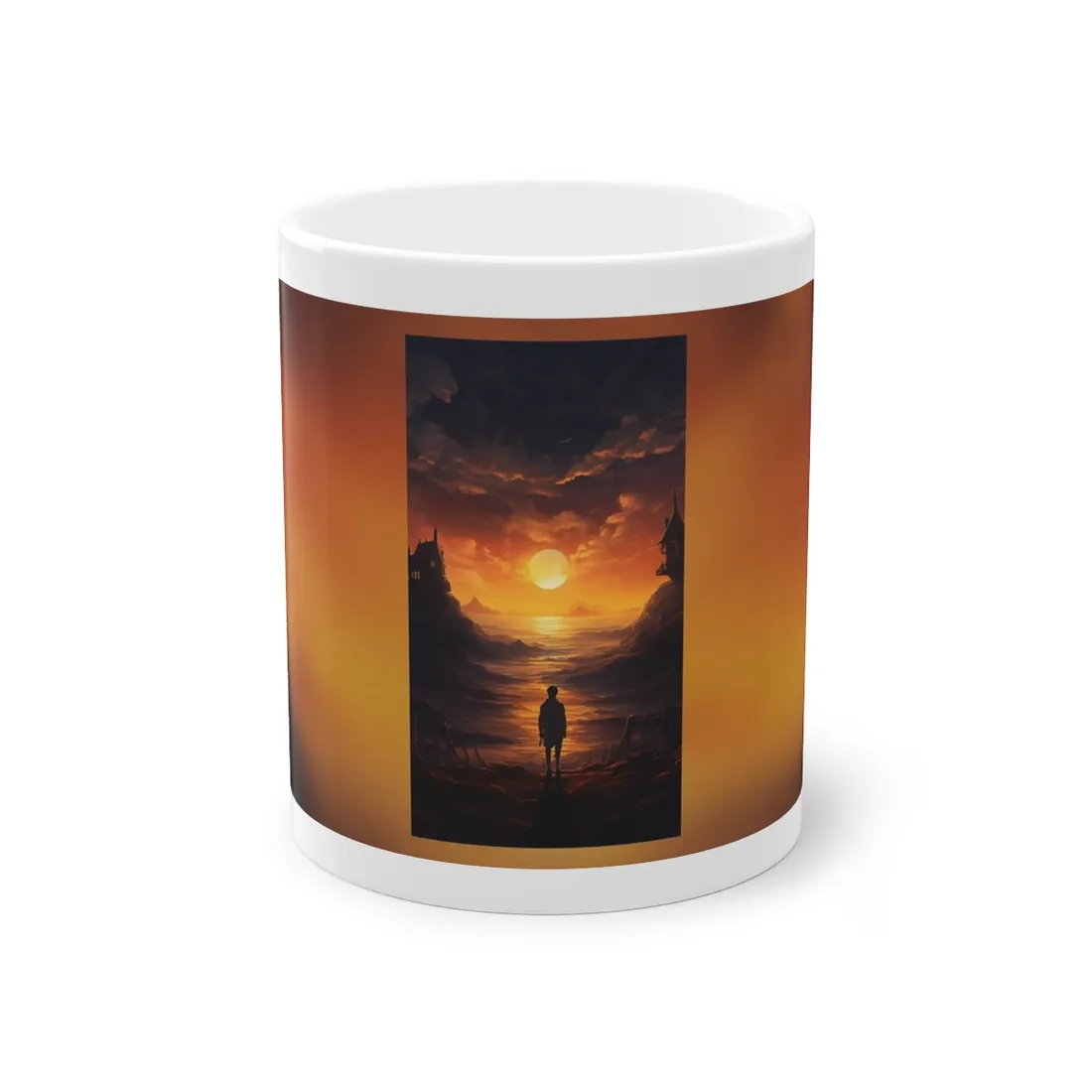 Peaceful Outdoor Moment: A Serene Scene of Human Connection - Mug