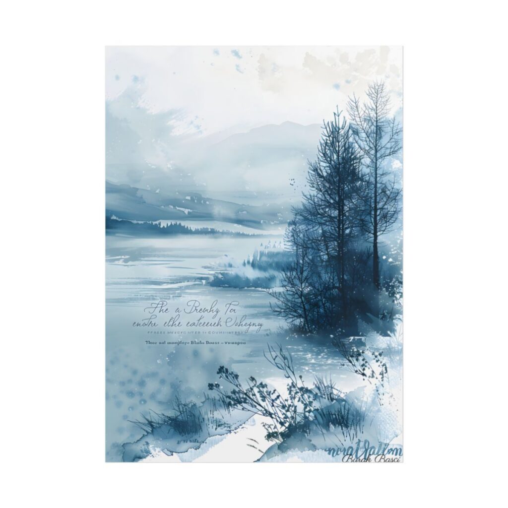 Peaceful Serenity: Winding River and Forest Reflections - Poster