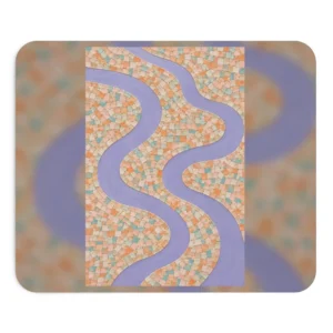 Mosaic River Pattern Mouse Pad