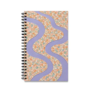 Mosaic River Pattern Spiral Notebook