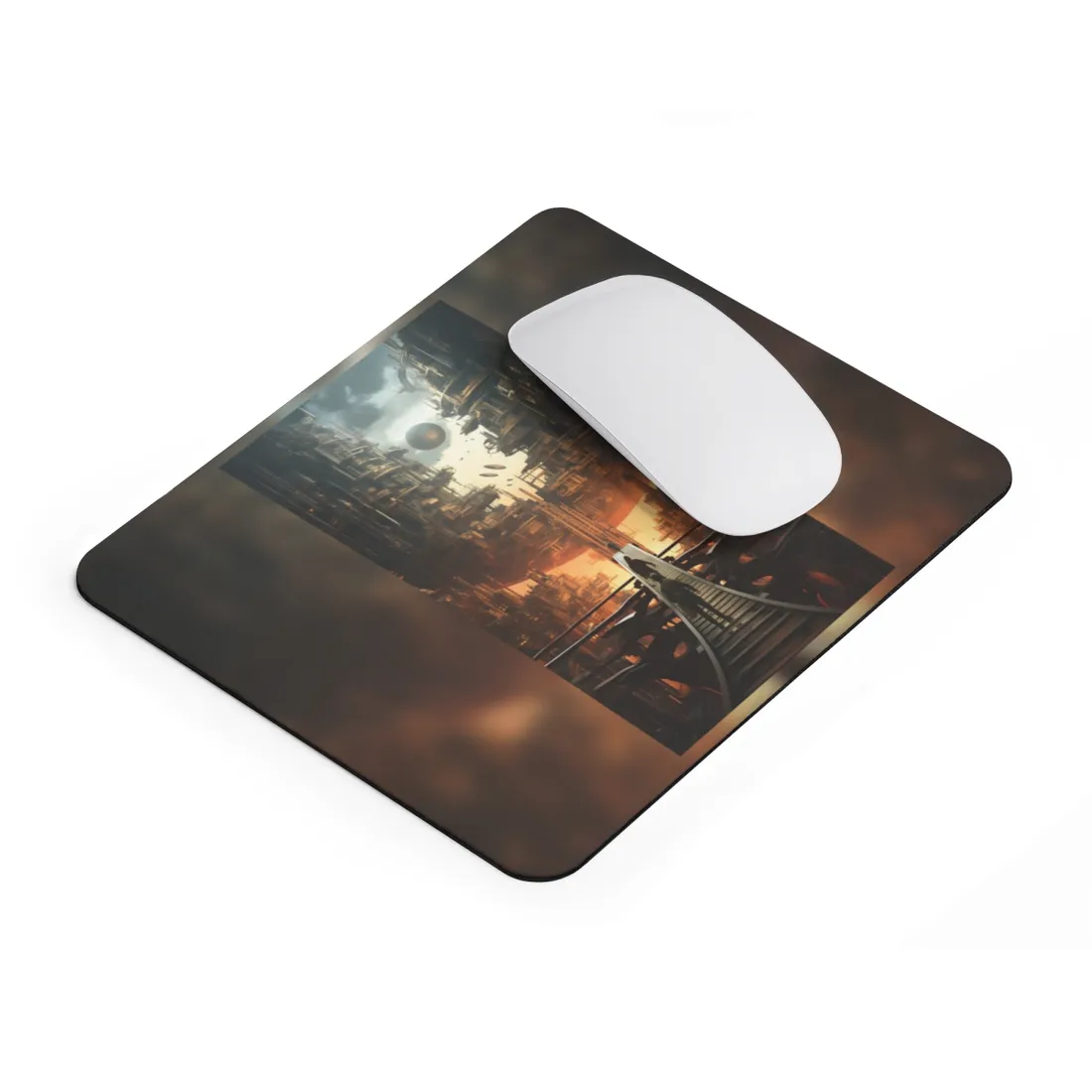 Perfect Futuristic Cityscape: Dystopian Utopia Urban - Mouse Pad