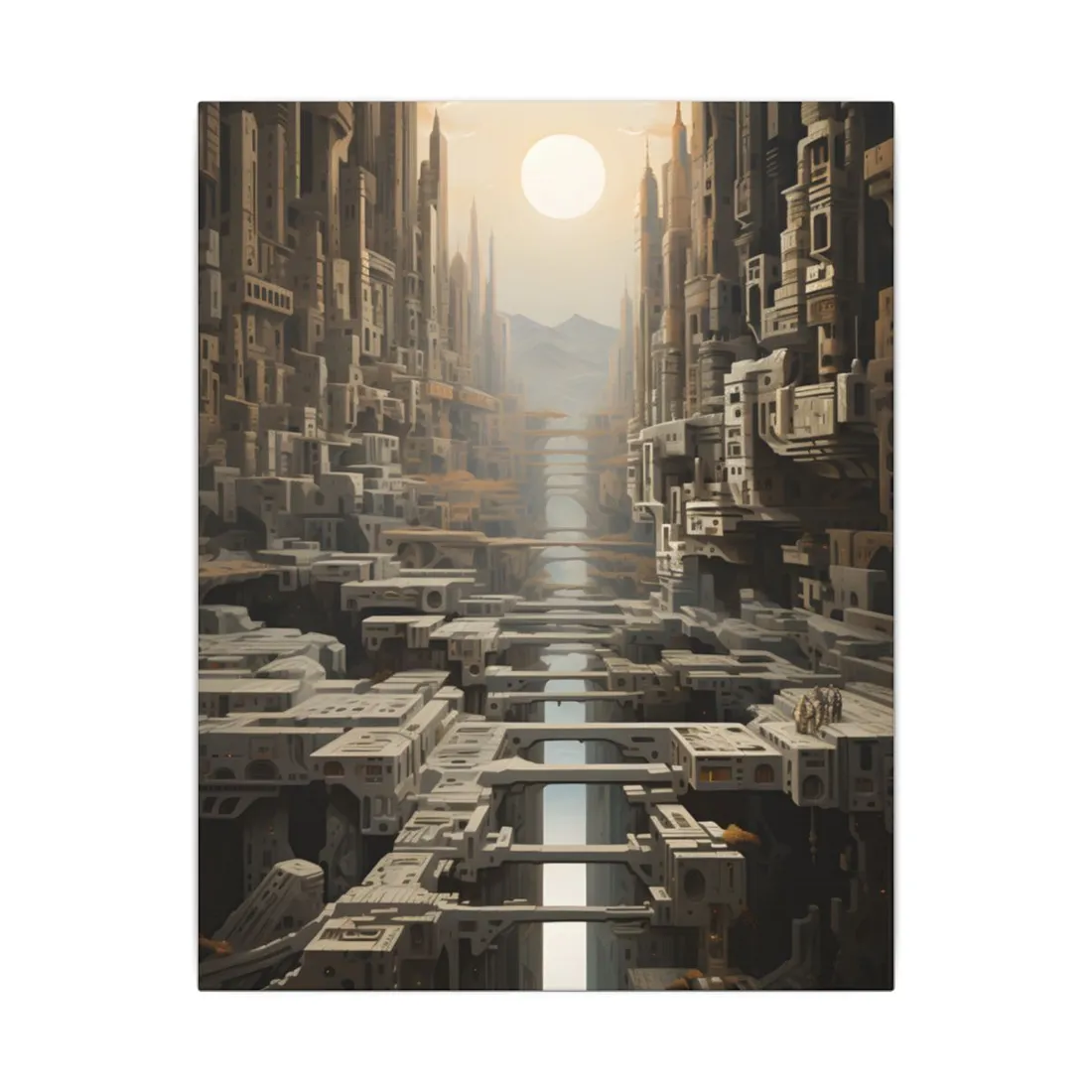 Perfect yet Oppressive: Dystopian Harmony - Canvas
