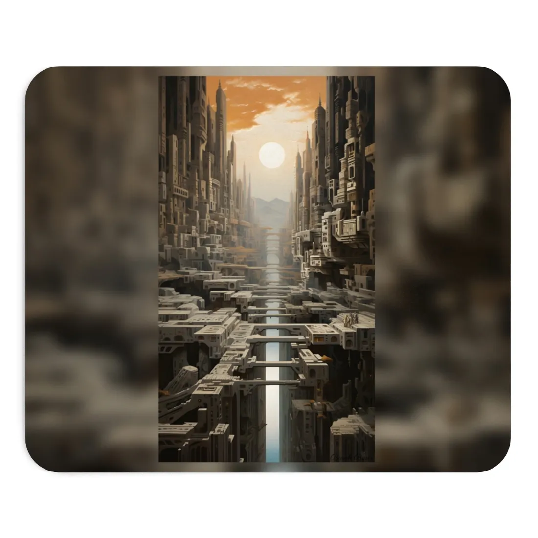 Perfect yet Oppressive: Dystopian Harmony - Mouse Pad