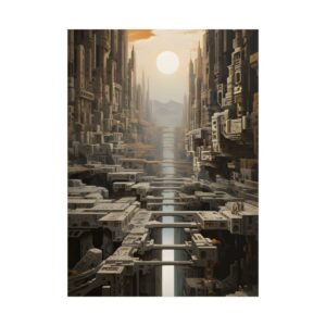 Mechanical City Canal Poster