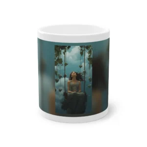 Woman on a Cloud Swing Mug
