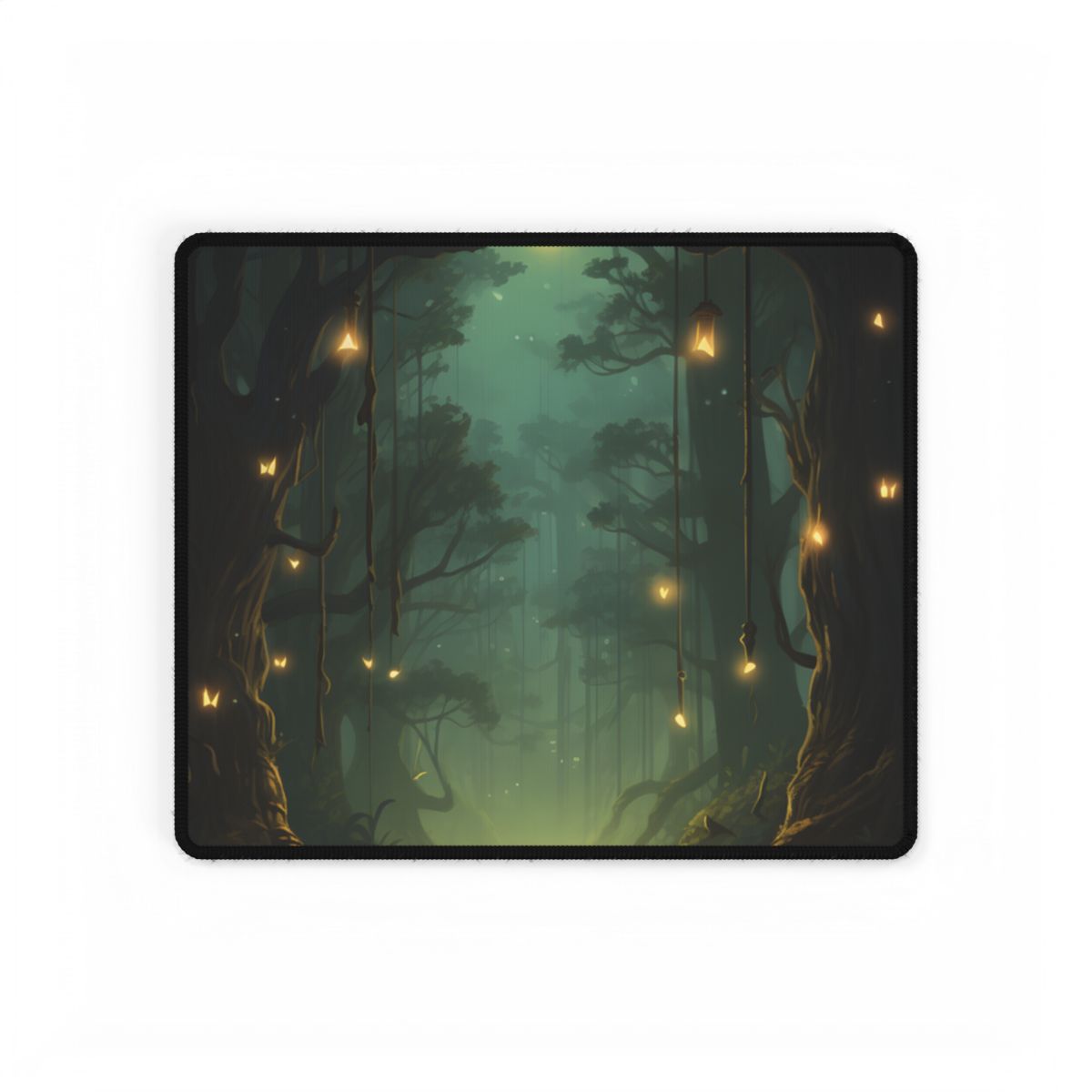 Person in Motion: Outdoor Artwork in Daylight - Desk Mat
