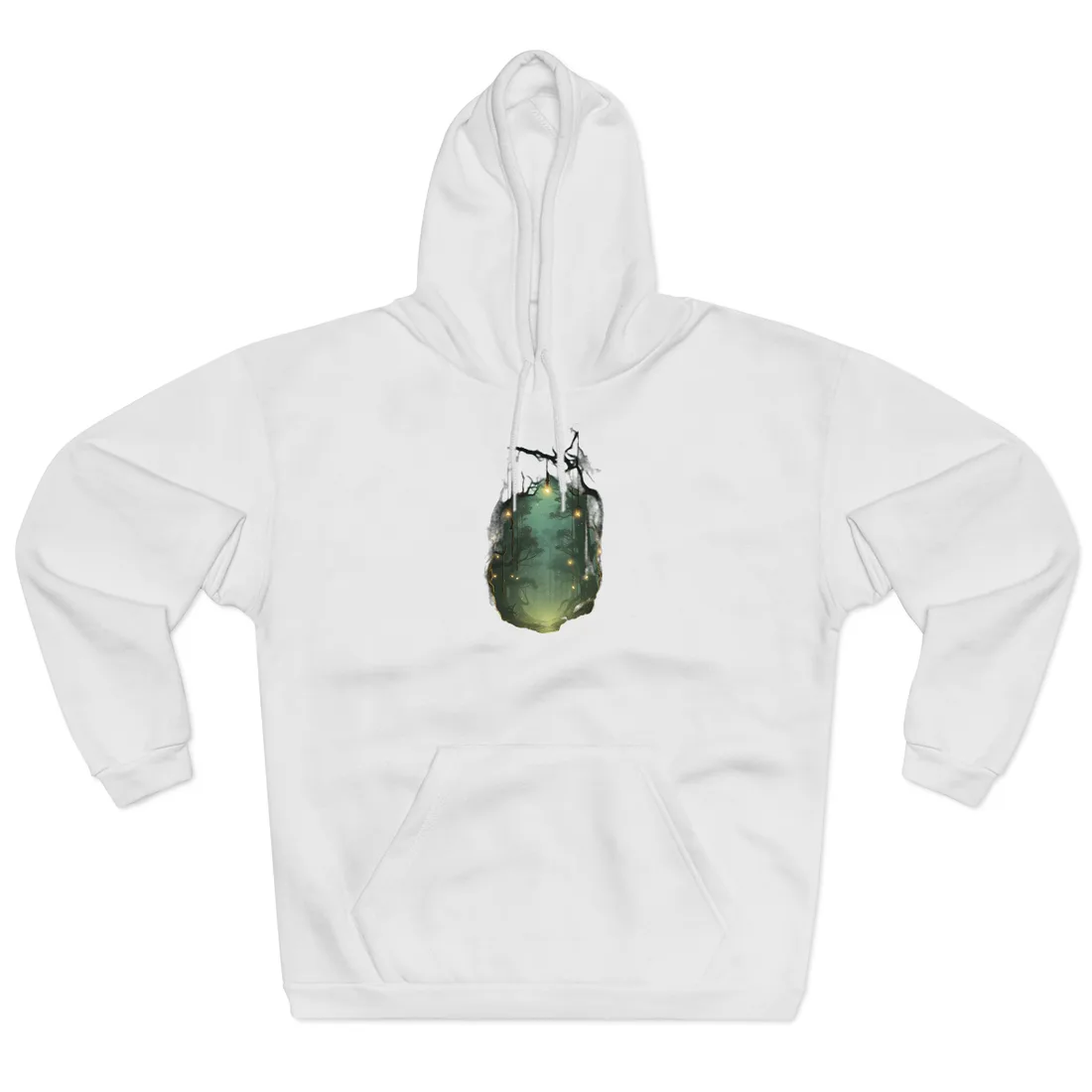 Person in Motion: Outdoor Artwork in Daylight Hoodie - Hoodie (White)