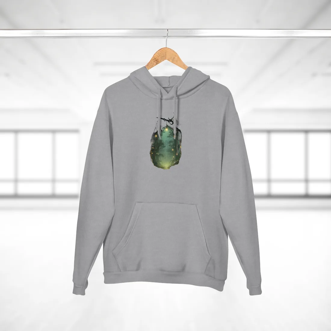 Person in Motion: Outdoor Artwork in Daylight Hoodie - Hoodie (Heather Grey)
