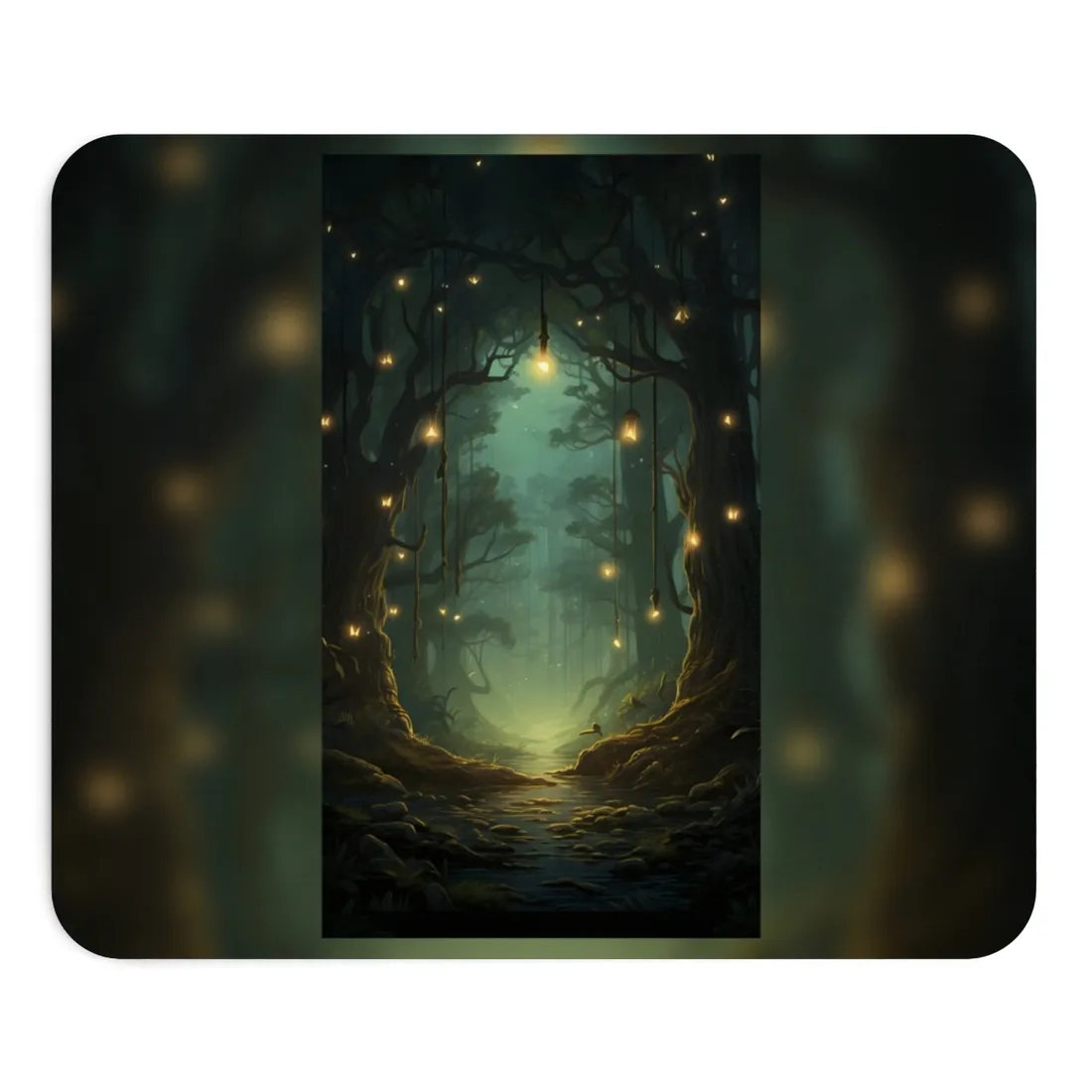 Person in Motion: Outdoor Artwork in Daylight - Mouse Pad