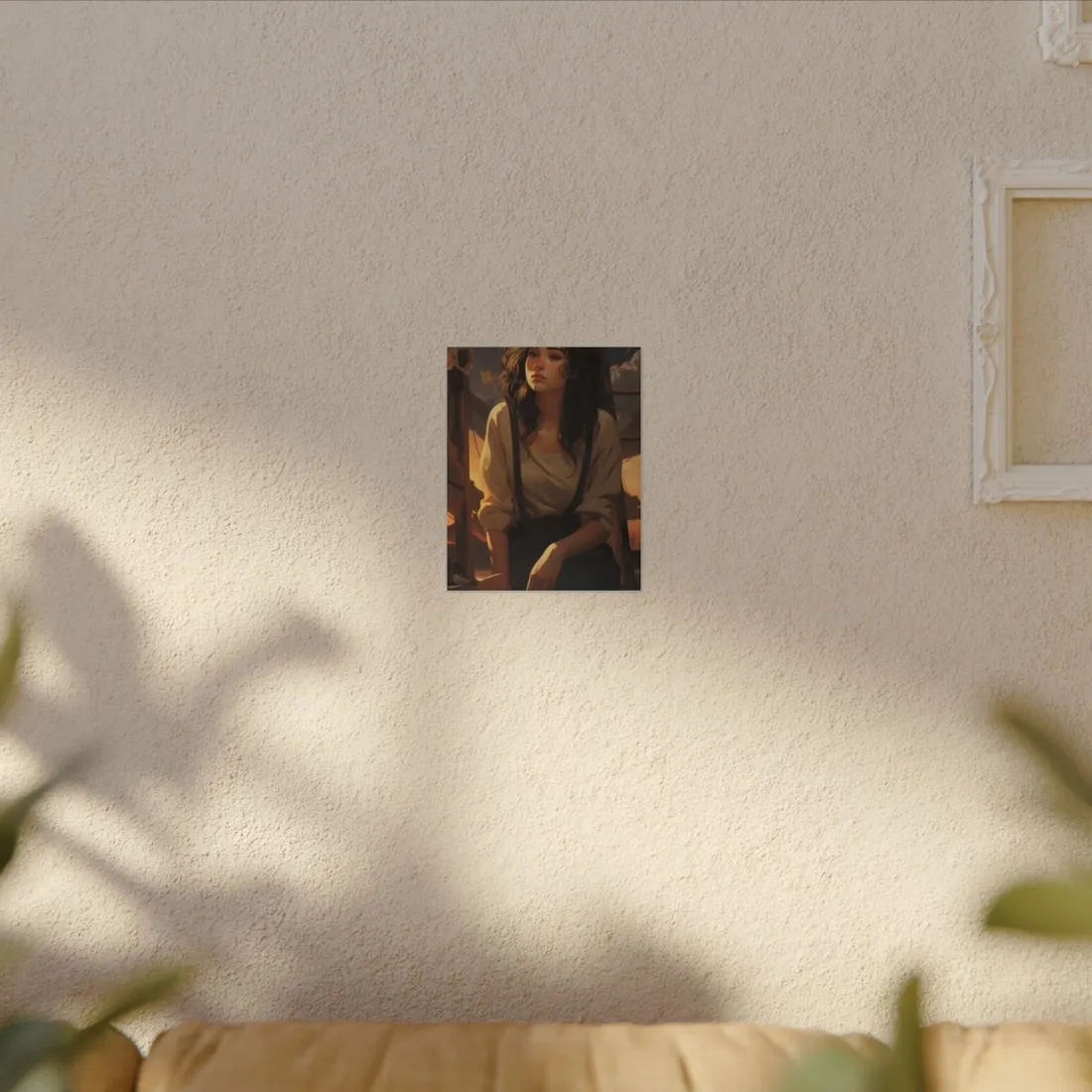 Person in Natural Light: Indoor Portrait - Canvas