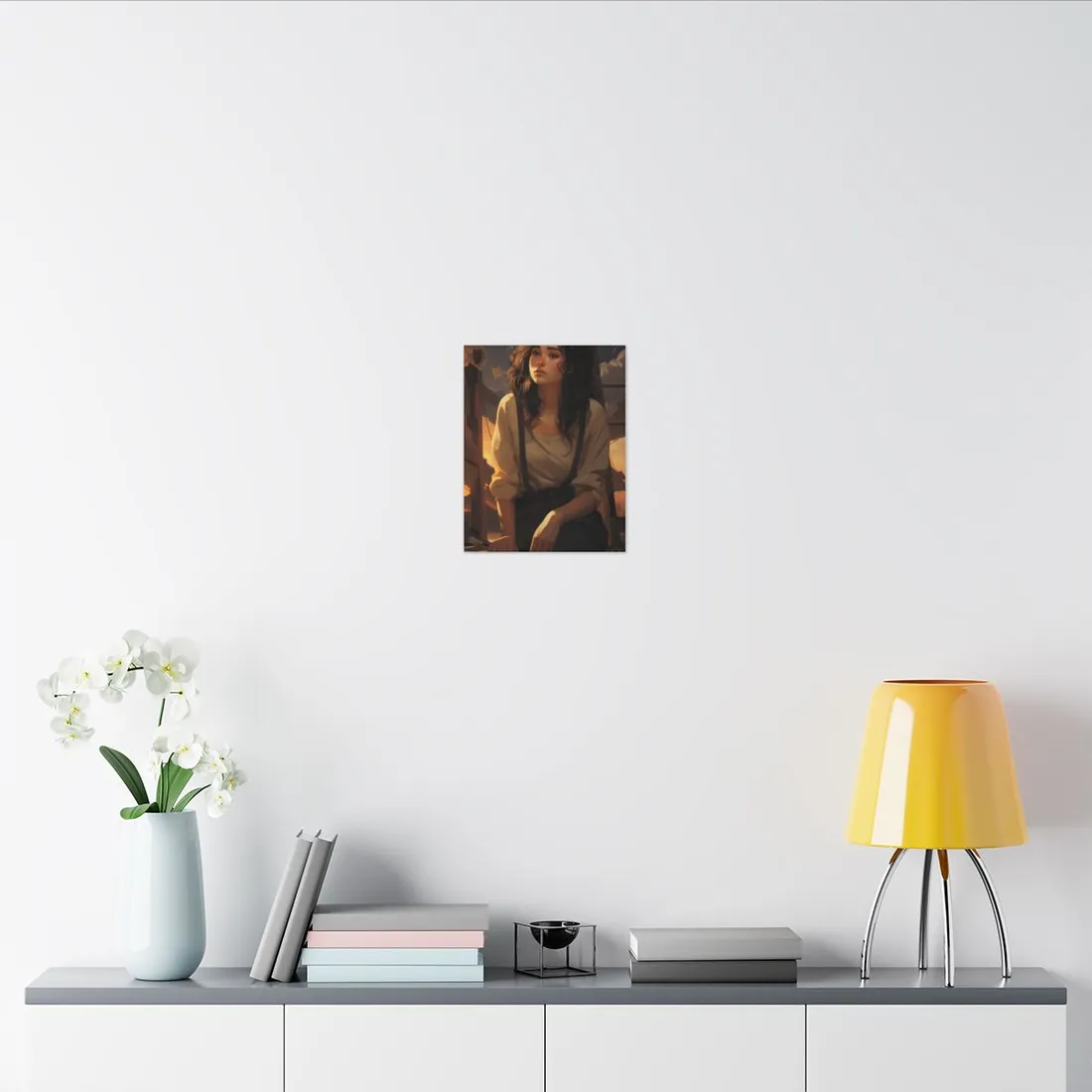 Person in Natural Light: Indoor Portrait - Canvas