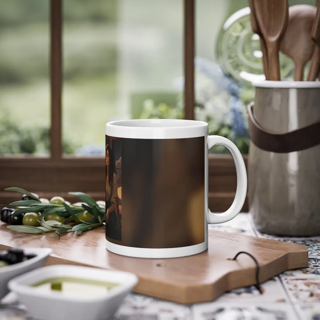 Person in Natural Light: Indoor Portrait - Mug