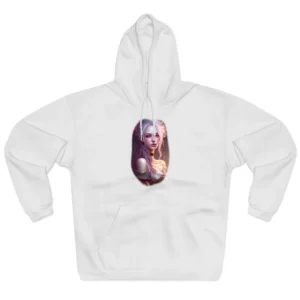 Woman with Lavender Hair Hoodie