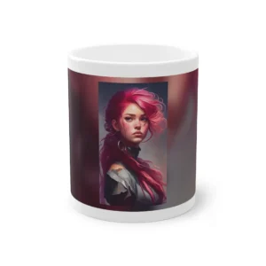 Pink Haired Portrait Mug